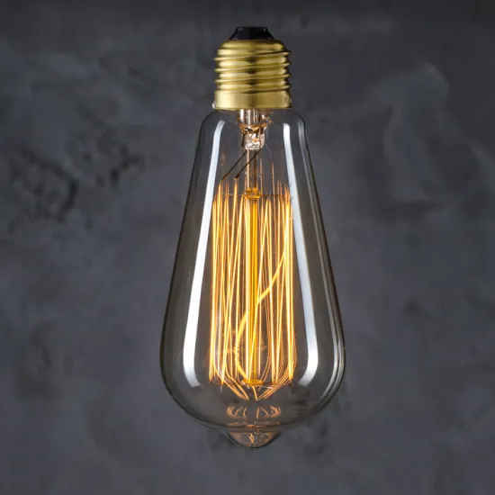 Vintage Incandescent Bulb - Dimmable Warm Light Edison Lamp 25W-60W Clear Glass E26/E27/B22 Base