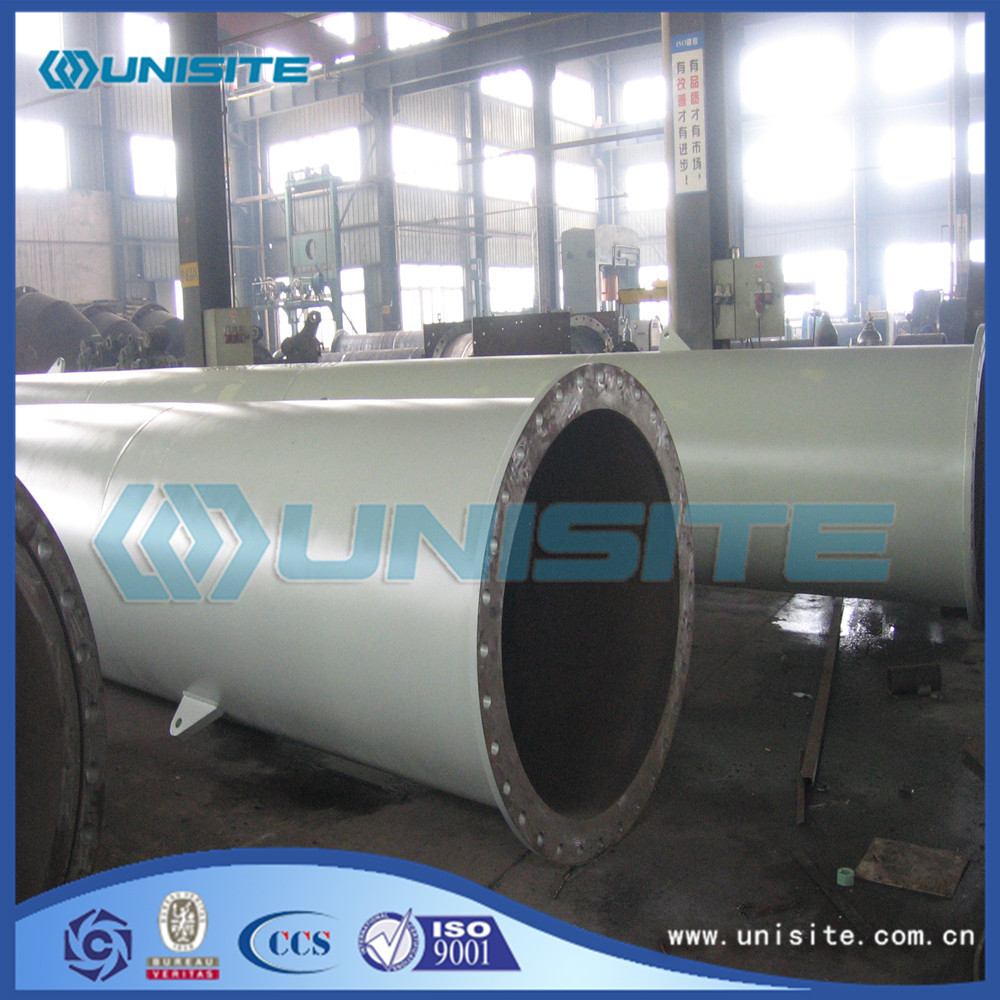 Structure floating steel pipes