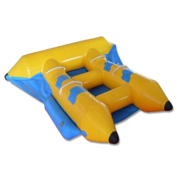 Botes de agua de plátano inflable de doble fila