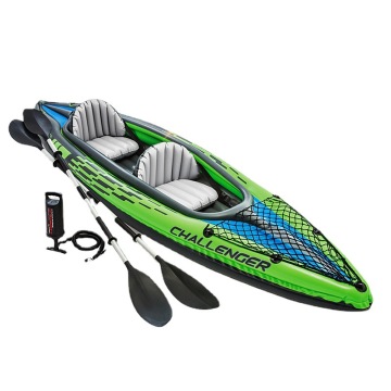 Inflatable Kayak for Two: Caneo Fishing Boat - Kayak and Canoe Combined