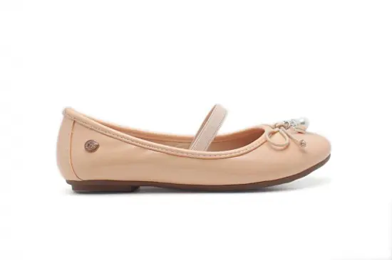 Girl's Elastic Bow Pearl Decoration Ballet  Shoes