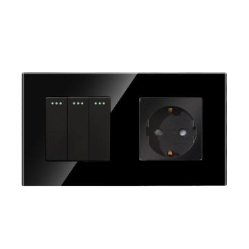 Nuovo Design Resistente all'usura 3Gang 1 Way Light MECCANICA Interruttore a parete meccanico