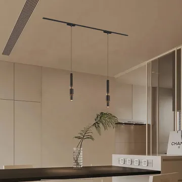 Magnetic Focus Track Light System: Modern 12W LED Recessed Pendant Lights