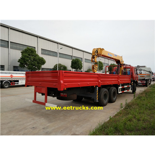 Dongfeng 12 Wheeler 10T Hydraulic Crane Trucks