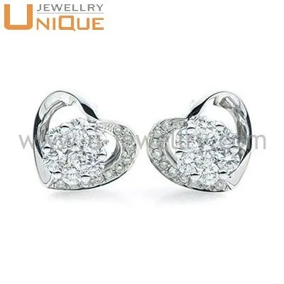 Wedding Jewelry diamond stud earrings, crystal stud earring
