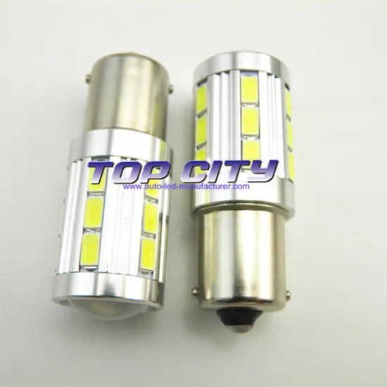 2016 Top Sale BA15S BAU15S 1156 S25 5630 21LED with Lens 12-24 V White Color Car LED Lamp