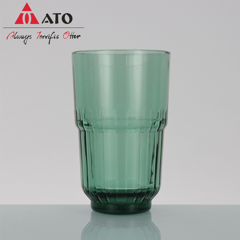 Ato Classic Glass Coffee Tasse flache weiße Tasse