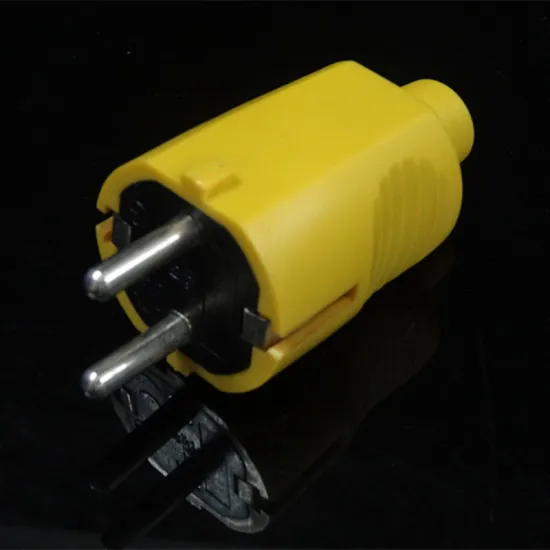 Yellow Color Industrial Schuko Eu Waterproof Plug without Cord
