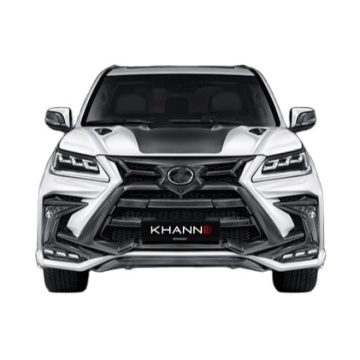 Khann-Style Carbon Fiber Wide-Body Kit for Lexus LX570 Bumpers