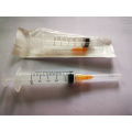 Luer lock syringe with needle 5cc