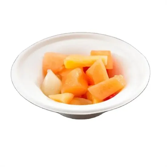 Bagasse Pulp Molded Paper Bowl Disposable Salad Bowl