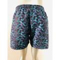 Blue e roxo Koi Prinha shorts de praia masculinos