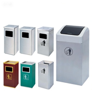 Durable Metal Waste Bin for Commercial Spaces