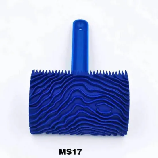 Paint brush red rubber wood grain paint roller