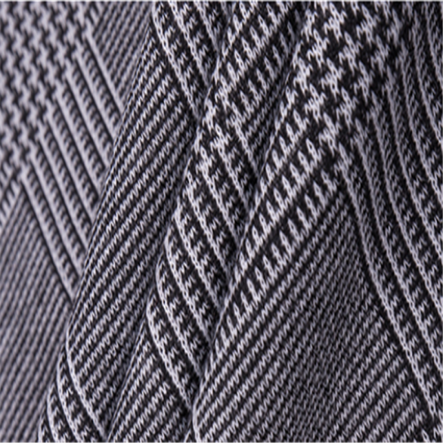 Miljövänligt garnfärgat Jacquard Polyester-tyg