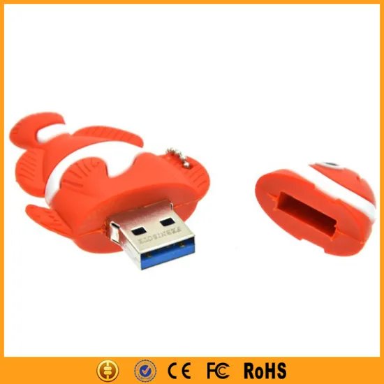 OEM USB 3.0 Custom Fish Shaped USB Stick 3.0 32GB 64GB 128GB