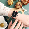 Elegante zakelijke dames siliconen band kwarts horloges
