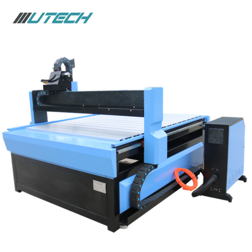 Cnc router for processing plastic with T-slot table
