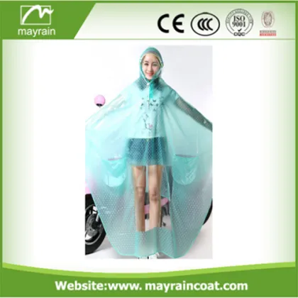 Promotional Transparent Adult Raincoat Poncho