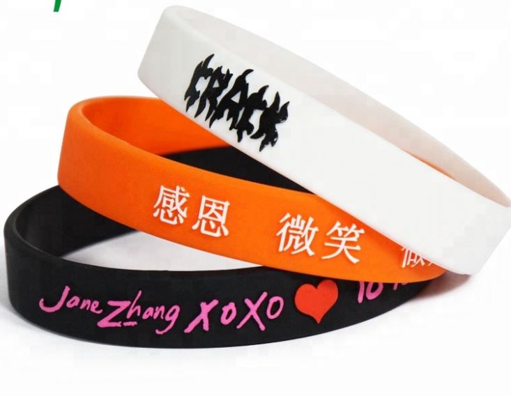 Printing Logo Best Quality Silicone Wristband for Souvenir