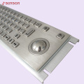 Industrial keyboard with customized layout for public machines