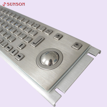 Rugged Metal Keyboard withou trackball for information Kiosk