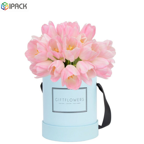 Custom Luxury Round Paper Flower Gift Hat Box