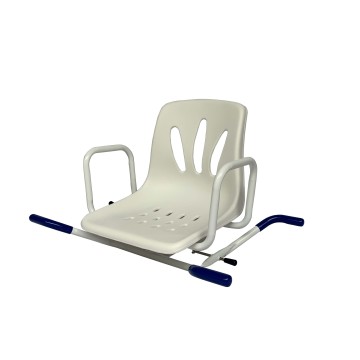 Portable Bath Chair with 360 Degree Swivel Back