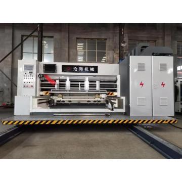 automatic flexo printer slotter die-cutter stacker machine