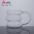 Irregular Glasses Caterpillar Shaped Ripple Glass Cups