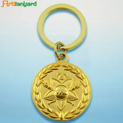 Metal Key Ring With Gold Plated
