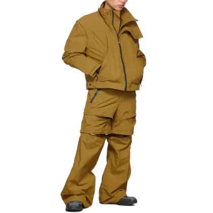 OEM Men Plus Size Wide Leg Loose Fit Trousers Cargo Stacked Pants for Men