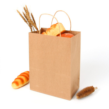 Cheap kraft brown shopping paper bags