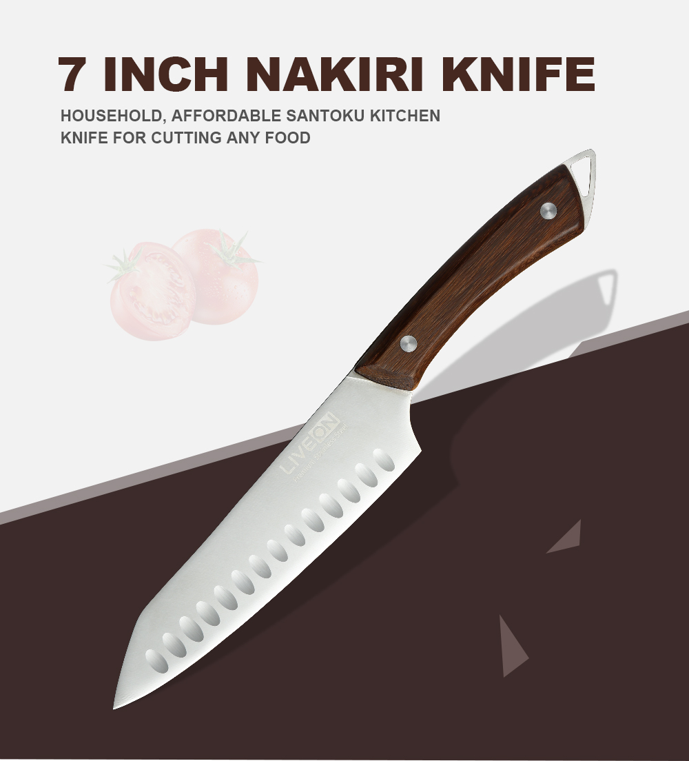 CUCHILLO NAKIRI DE 7 PULGADAS