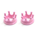 Kawaii Resin Princess Crown with Hole DIY Decoration Accessory Girls Dollhouse Toys Four Colors Flat Back Jewelry Making