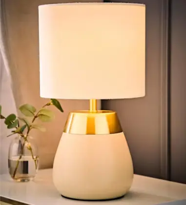 Modern Ceramic Table Lamp With Shade
