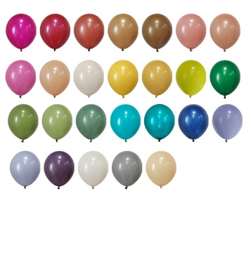 Vintage Retro Air Balls and Latex Balloons: 5 Inch, 200pcs Glossy Metal Decor for Birthday Parties