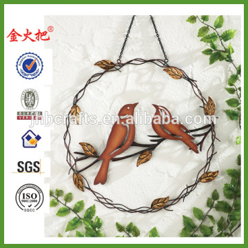 Birds On a Branch Hanging Wall Art Wreath