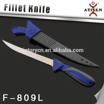 Hot Sale 3Cr14 Fillet Knife TPR+PP Handle With Sheath Fishing Knife Tools