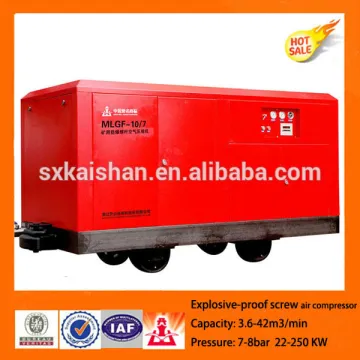 World top brand kaishan explosive-proof screw air compressor for mining