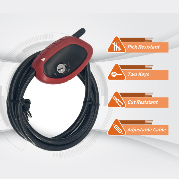 Регулируемая металлическая метеонечная кабельная блокировка для наружного