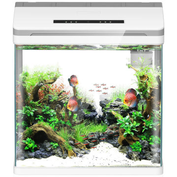 Anpassbarer Sunsun HRX-300 380 Acryl-Desktop-Fischtank: Ein intelligenter multifunktionaler Teich für Heim- oder Bürodekoration