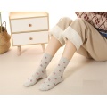 High quality cotton long tube strawberry female socks