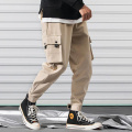Pantalones de carga de hip hop de múltiples bolsillos para hombres