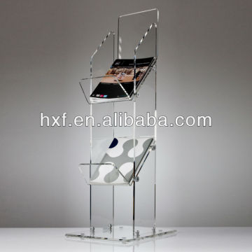 acrylic floor standing menu holder