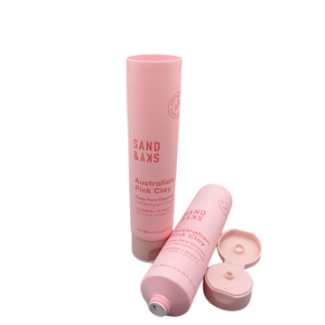 120ml matte pink packing Plastic hand Cream tube 50g