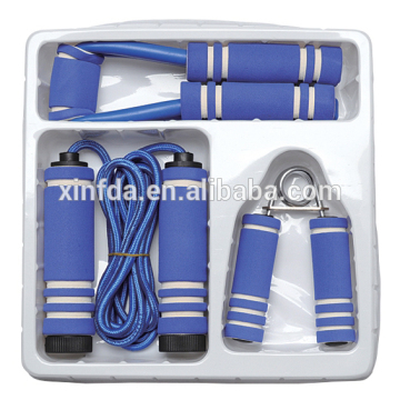 Manufacture Supply Three-piece Suit Gift Box Fitness Set For Adult
