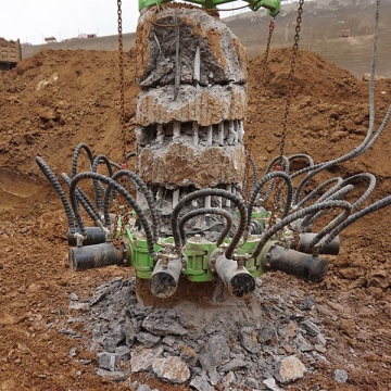 Hydraulic Round Concrete Pile Breaker KP380A for Cutting Concrete Pile Heads