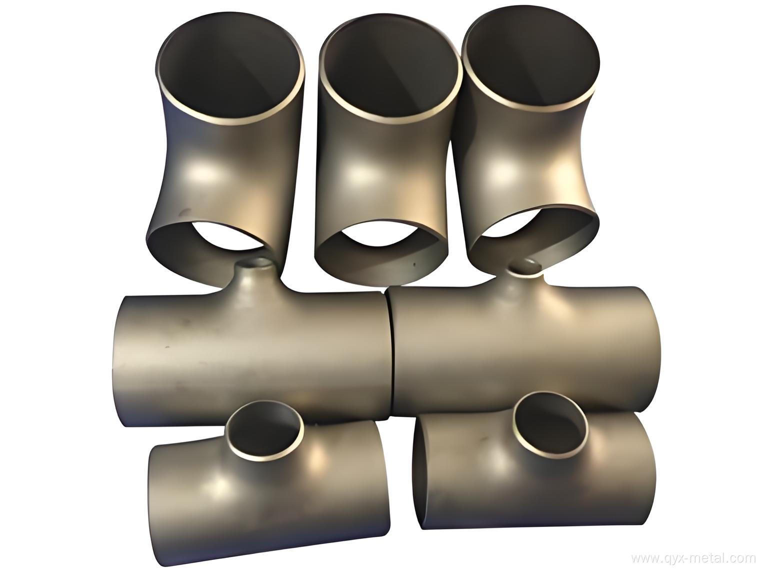 High Strength Titanium Tee Pipe Fittings for Chemical