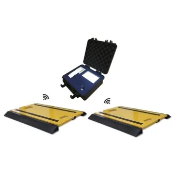 80 Ton Portable Vehicle Weighing Scale - Dynamic Wireless Axle Scales (2 pcs, 20 ton/pad)